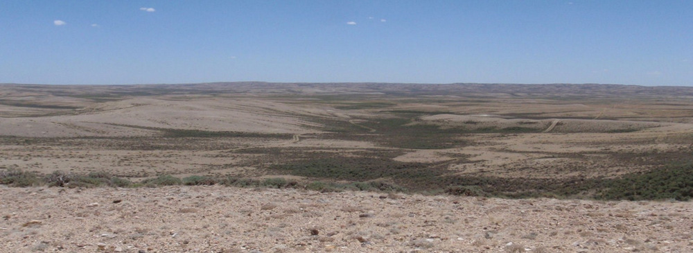Looking south over the watershed for West Alkali Creek.